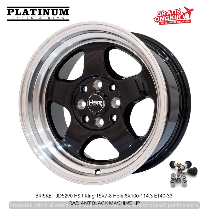 VELG MOBIL UNTUK YARIS MAZDA XENIA AVANZA VELOZ HSR BRISKET RING 15