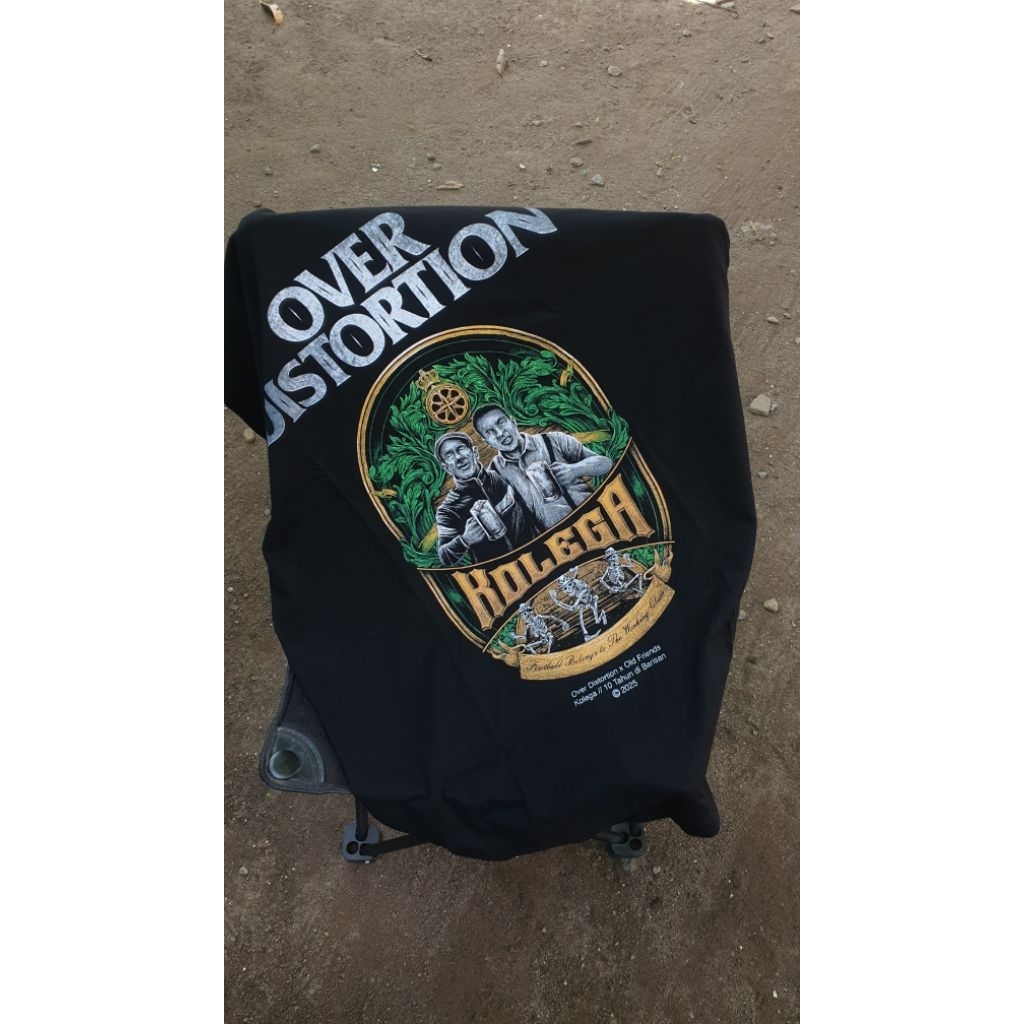 TSHIRT OVER DISTORTION - KOLEGA (BLACK)