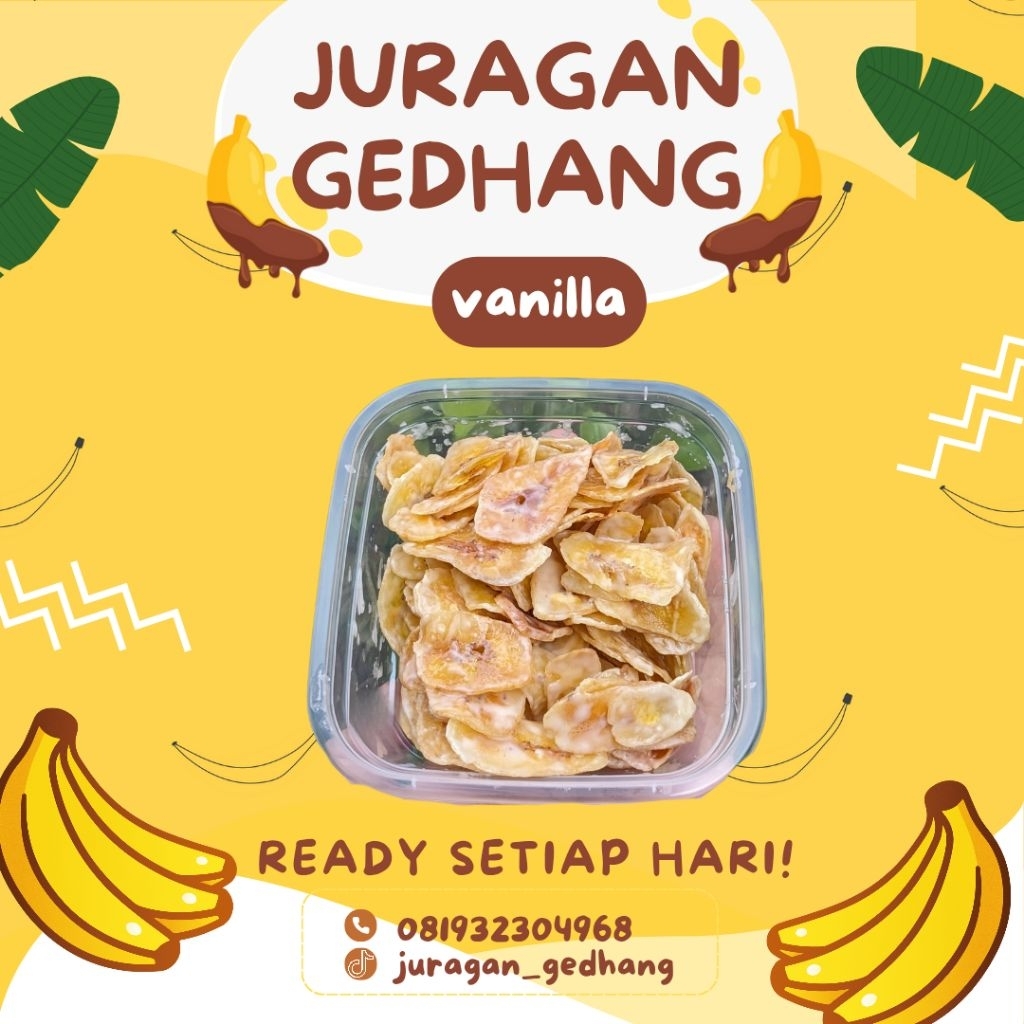 

KRIPIK PISANG LUMER MINI RASA VANILLA by JURAGAN_GEDHANG
