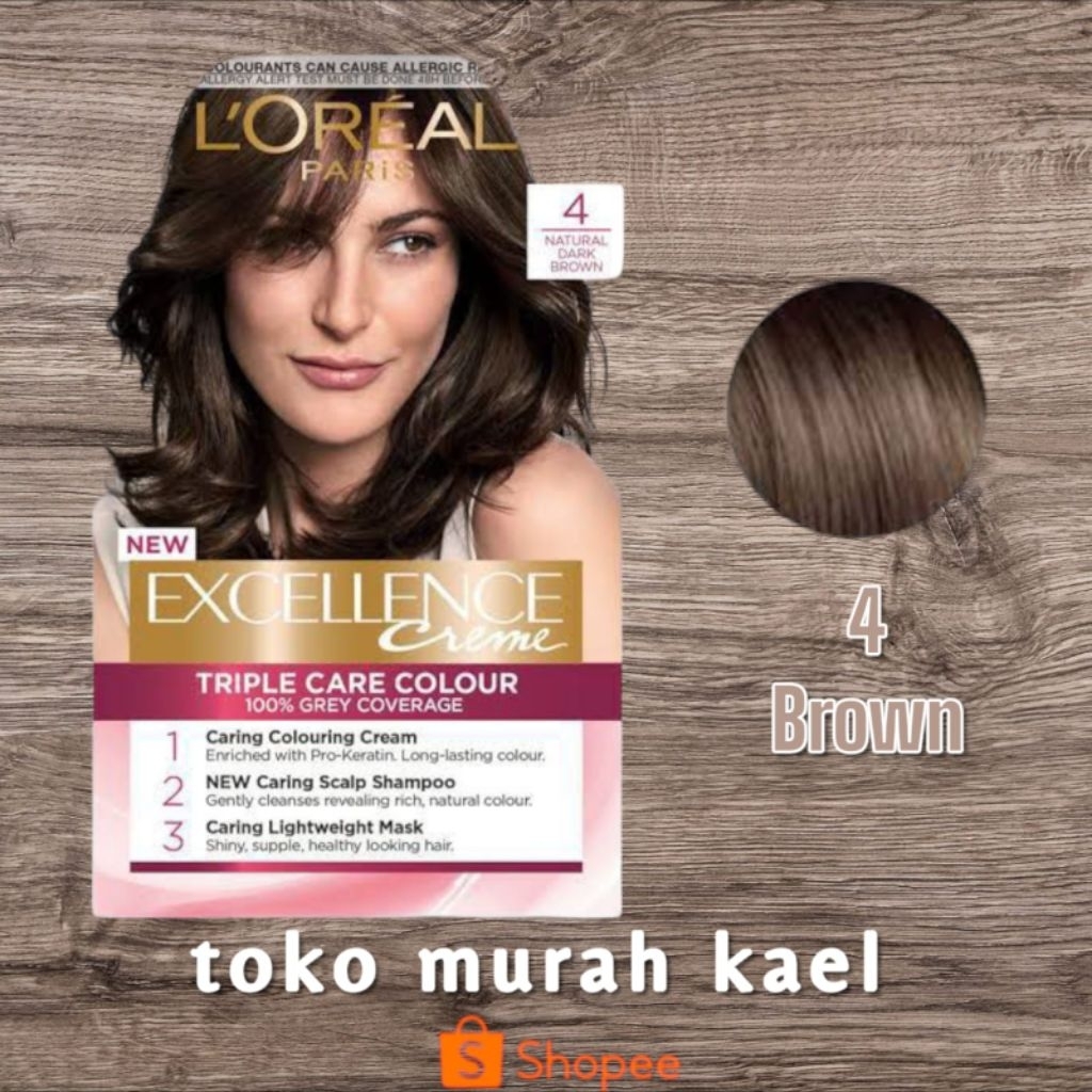 [BPOM] LOREAL Excellence Creme Hair Color | EXP 2027 | Triple Care Colour for Grey Hair | Cat Pewarn