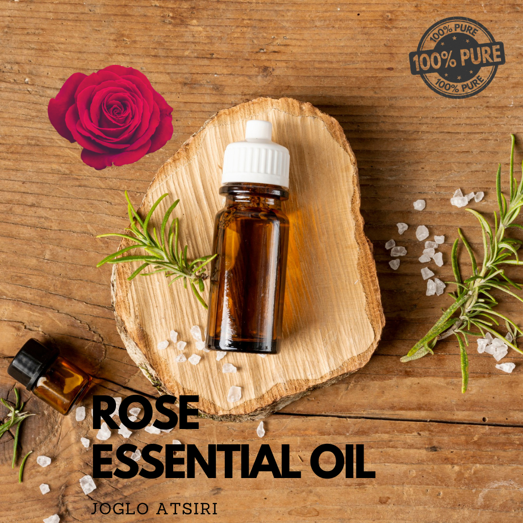 ROSE Natural Organic Essential Oil 10ml MURNI 100% Bunga Mawar Minyak Atsiri