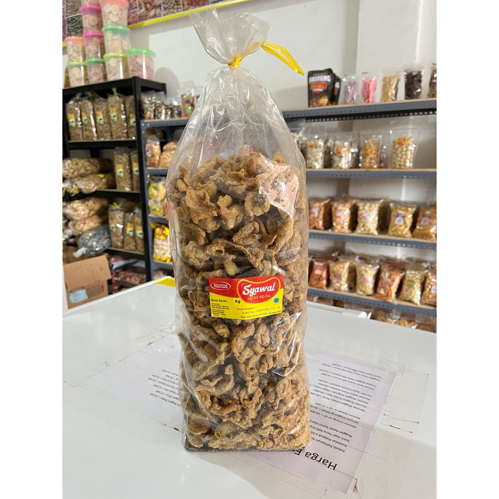 

Keripik Kulit Ayam Syawal 2 Kg 1 Ball