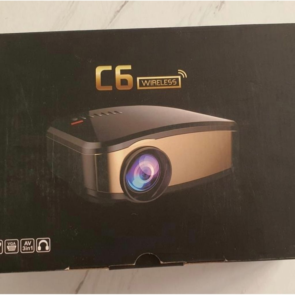 Mini Proyektor Cheerlux C6 (TV tuner) - Kondisi 95% (Kardus sudah pernah dibuka utk tes unit)