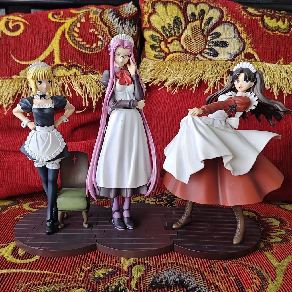 Saber BIB + Medusa BIB + Rin Loose, Fate Ataraxia Maid Series by GSC, 1/8, Super Rare