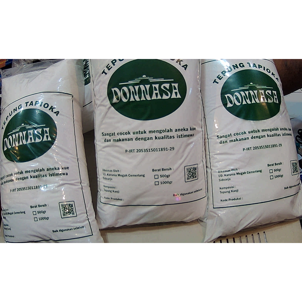 

DONNASA TEPUNG PREMIUM TAPIOKA KANJI KEMASAN 1 KG