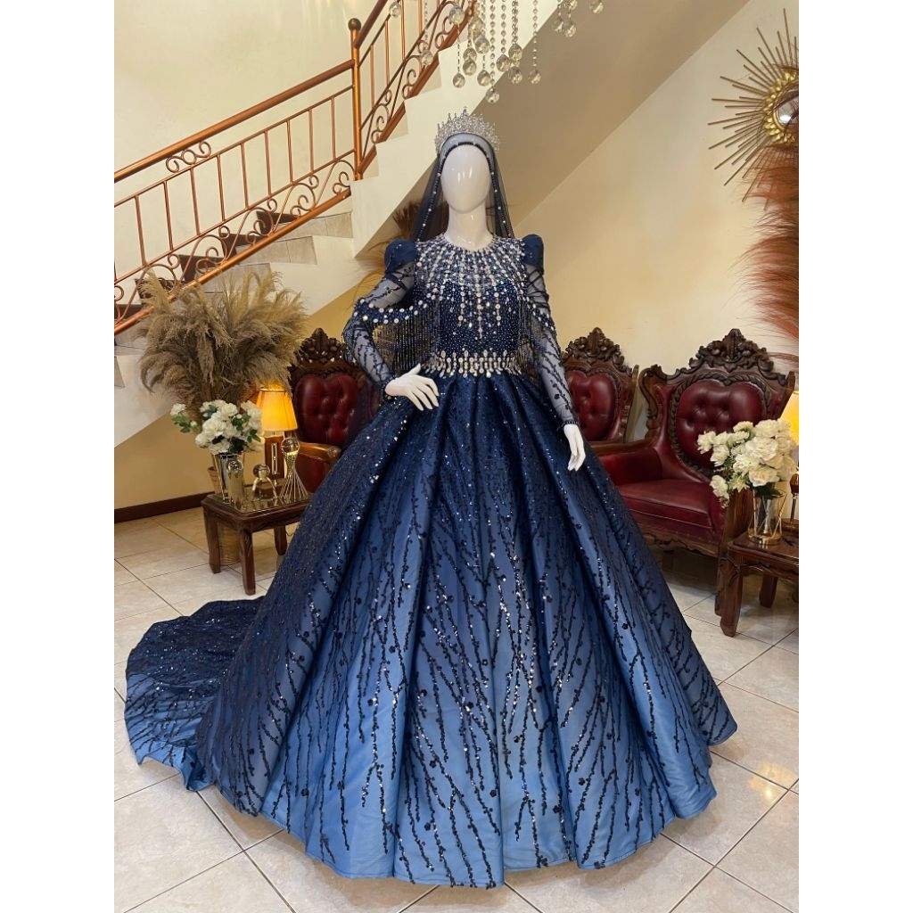 gaun pengantin gradasi // gaun pengantin mewah // gaun pengantin terbaru // gaun pengantin premium