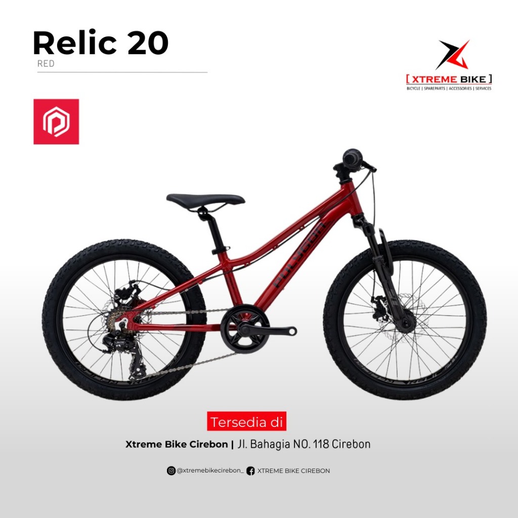 Sepeda MTB 20" Polygon Relic - Sepeda Gunung Anak