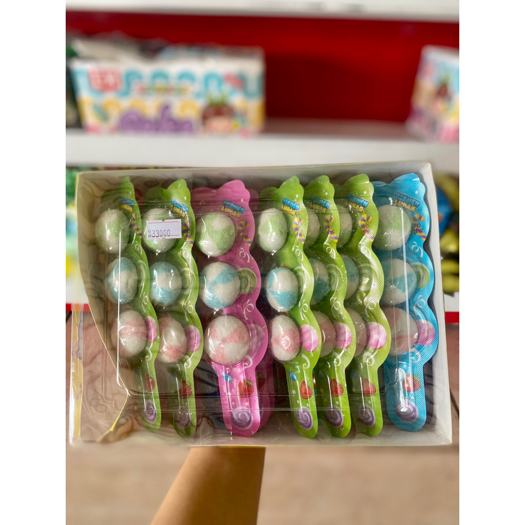 

Permen Lunak Gummy Lolipop 30pcs ( 1 pack ) 310gr / permen lunak lolipop