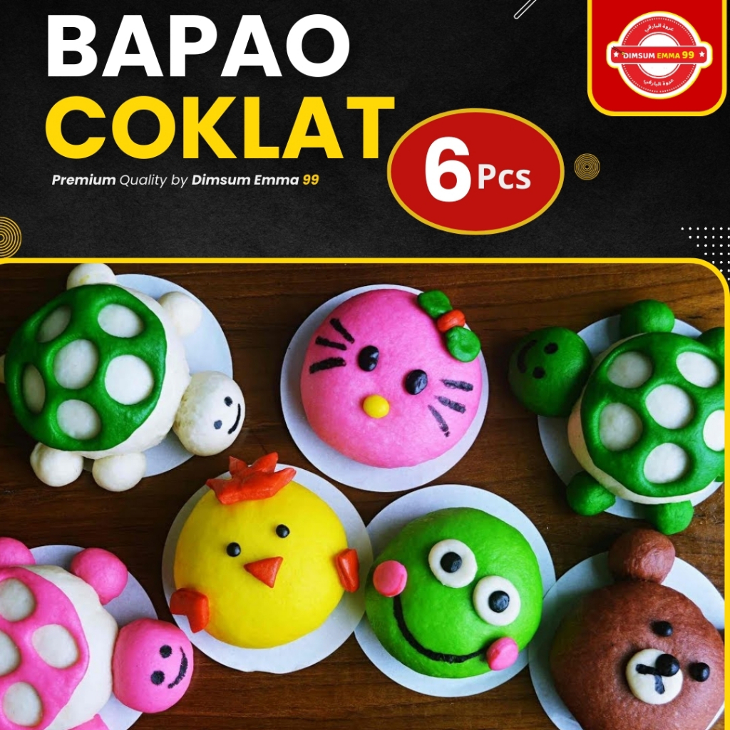 

Bakpau Karakter / Hapipau Coklat isi 6 Pcs Frozen Premium