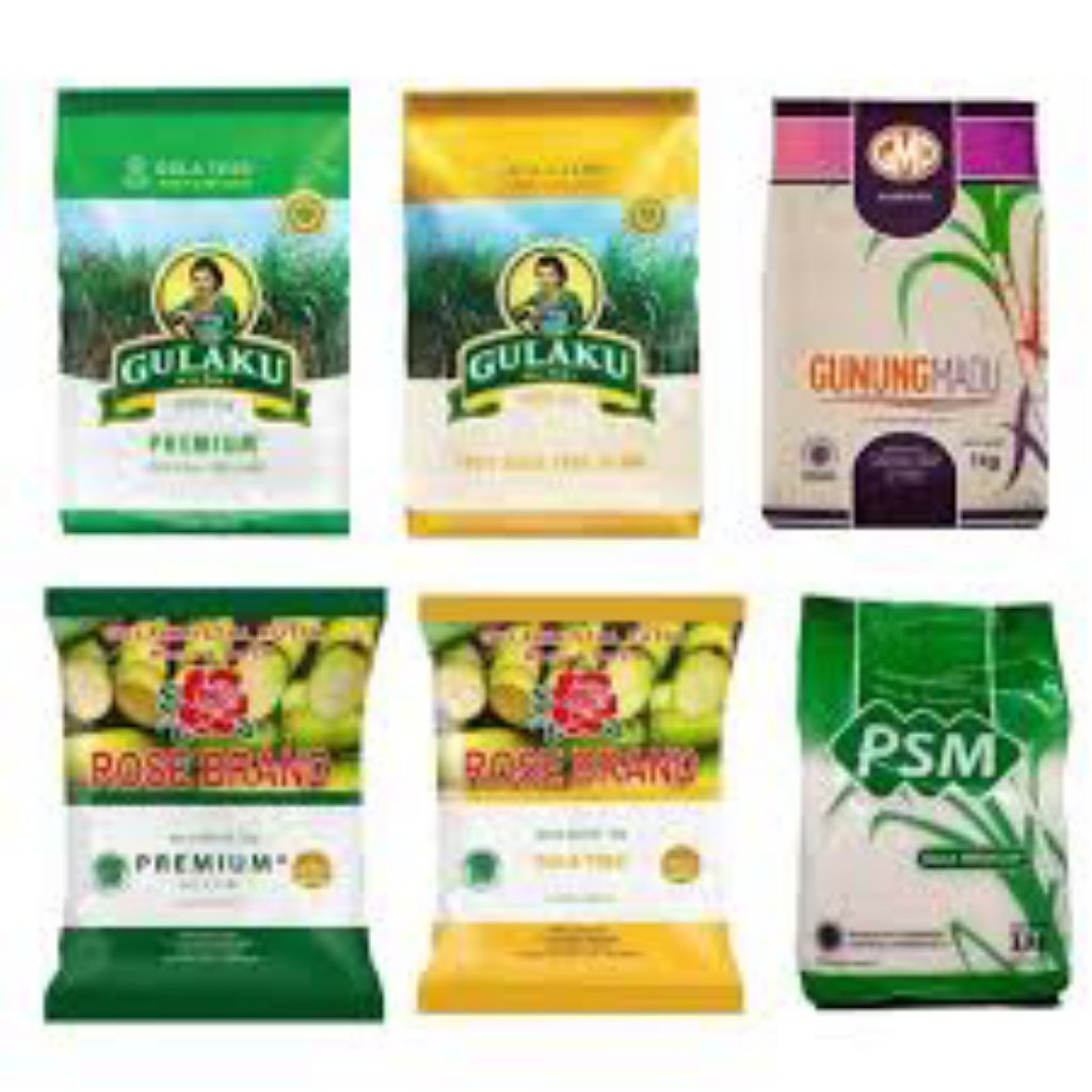 

Gula Pasir Kemasan 1Kg Merk Random