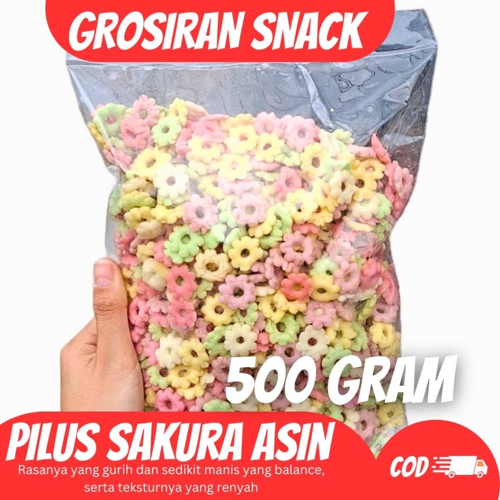 

(500 GRAM) SAKURA WARNA ASIN (Ajisan)