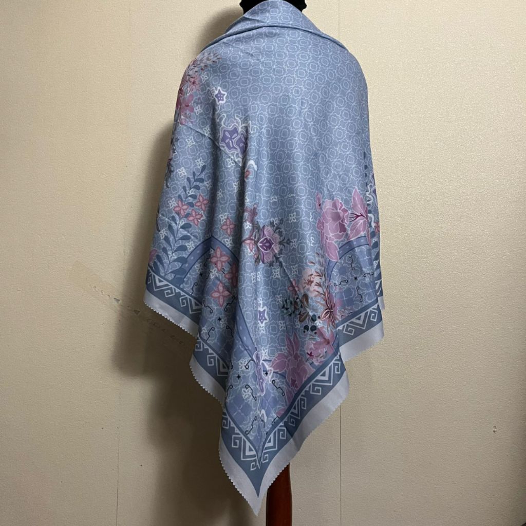 ByNawfahijab/ Hijab segi empat syar'i motif/Hijab segi empat syar'i premium 130×130