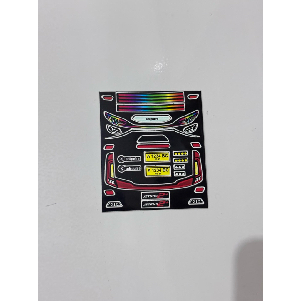 sticker bus miniatur JB2