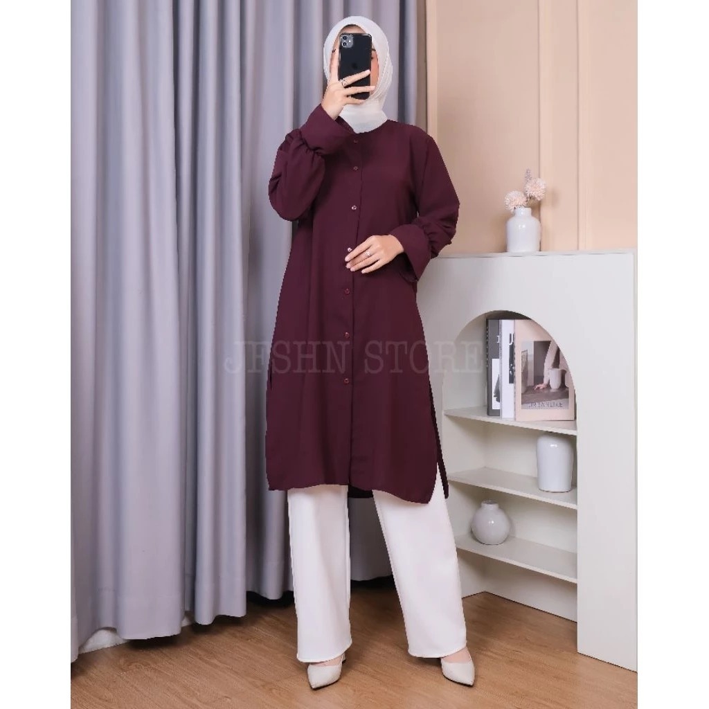 Tunik APRIL Simple - Tunik Wanita Terbaru - Tunik Wanita Kekinian