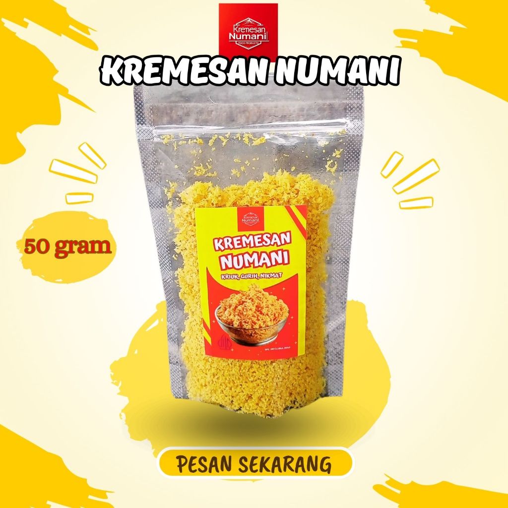 

Kremes Ayam (Kremesan Numani) 50 gram | Crispy | Non MSG | Non Pengawet | Camilan | Snacks
