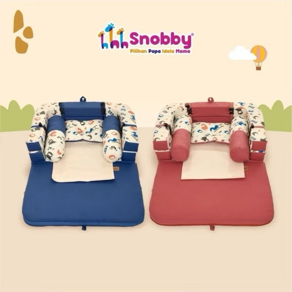 [Moon Baby] Kasur Bayi Snobby Set Lengkap Kasur Kolam+kelambu