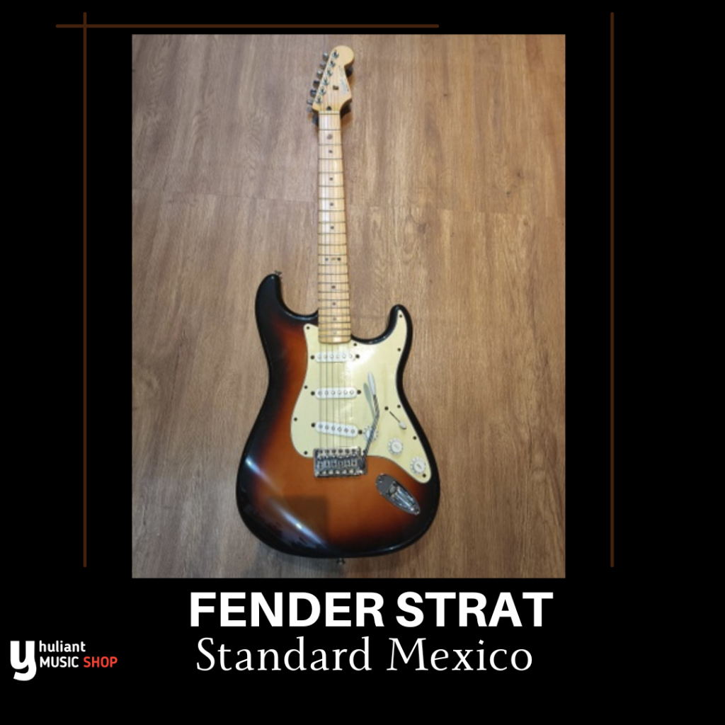 Fender Standard stratocaster Original Made in Mexico Tahun 2008 second Good