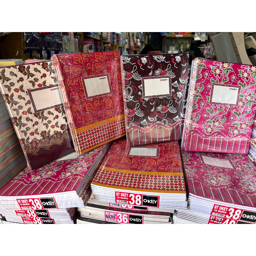 

BUKU TULIS OKEY 38 LEMBAR SAMPUL BATIK