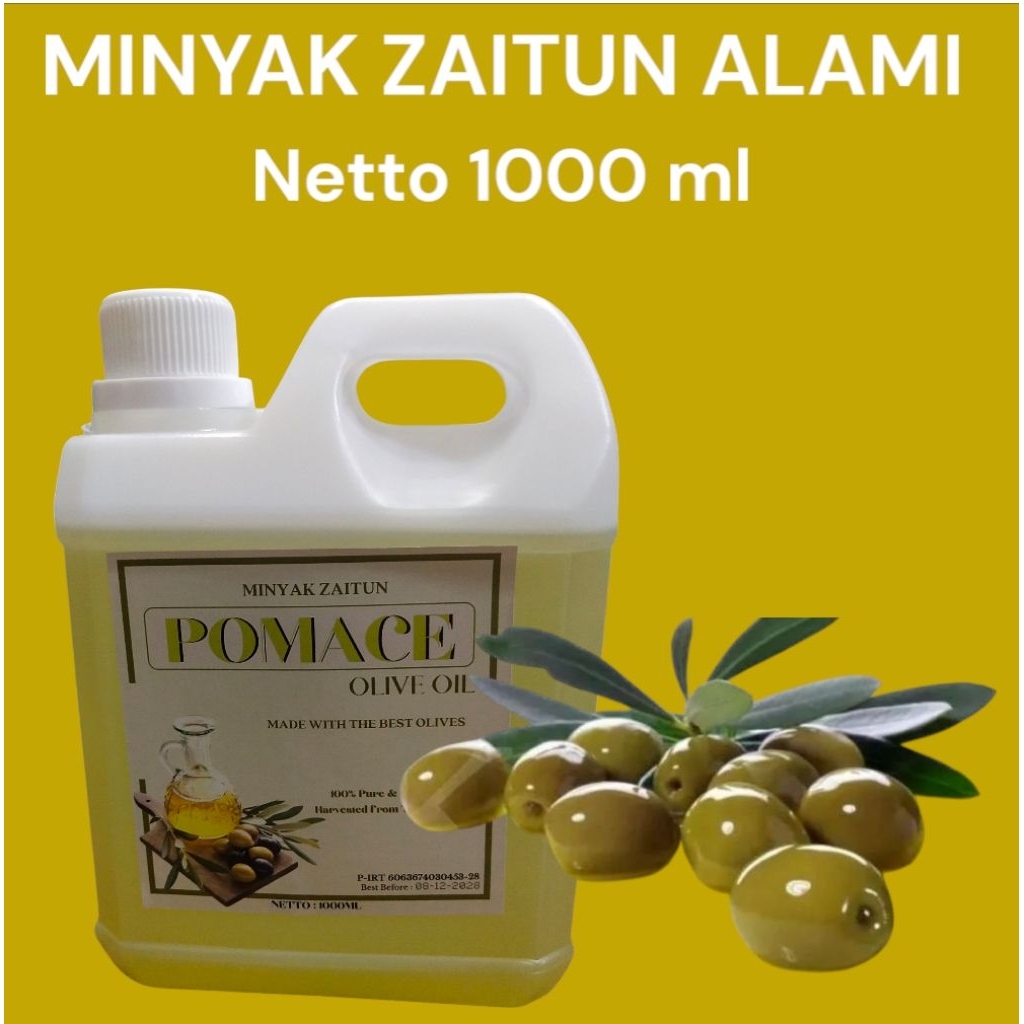 

POMACE minyak zaitun asli dari bahan buah asli zaitun jrg 1000ml
