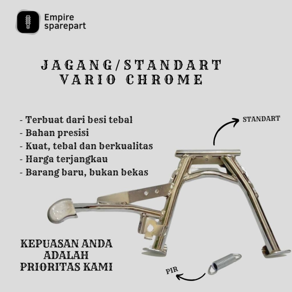 JAGANG STANDART TENGAH VARIO CHROME/ STANDART TENGAH VARIO 125 150 CHROME