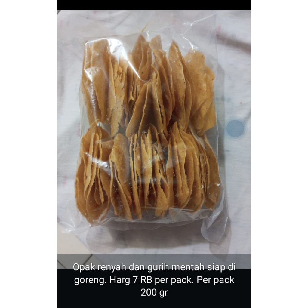 

KERUPUK OPAK GURIH MENTAH @200 gr