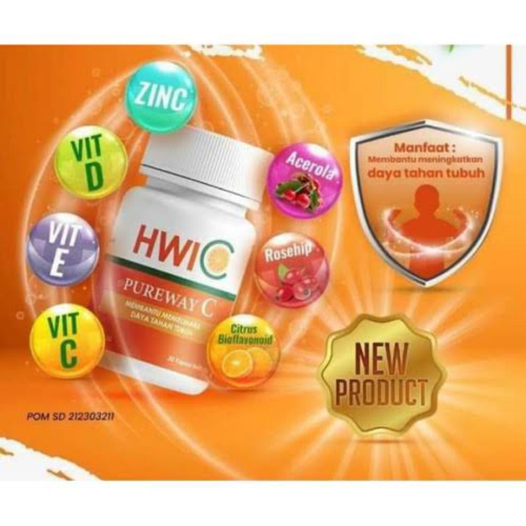 HWIC ORIGINAL 100% HWI / HWIC BPOM HWI / HWI C ASLI ORIGINAL HWI VITAMIN C ISI 30 KAPSUL