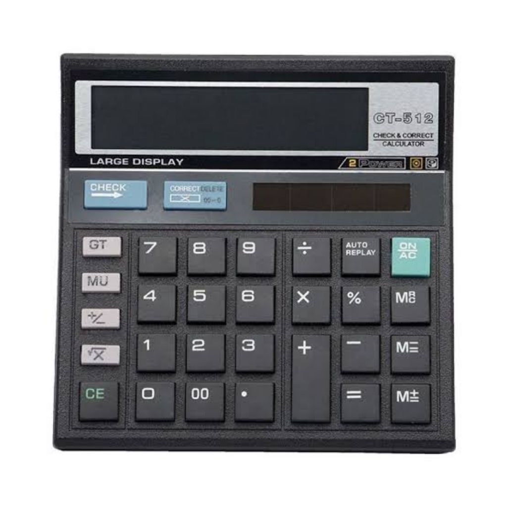 

12 Digit Kalkulator Check Calculator CT Kalkulator Dagang Besar