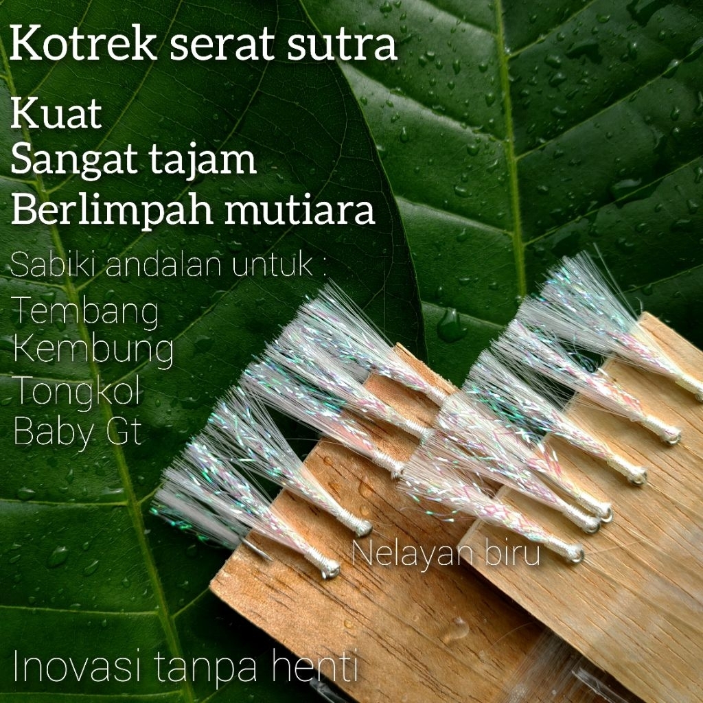 KAIL SABIKI PREMIUM/SABIKI HANDMADE PREMIUM /SABIKI GID Serat Sutra Untuk Ikan Kembung,Tongkol/Temba