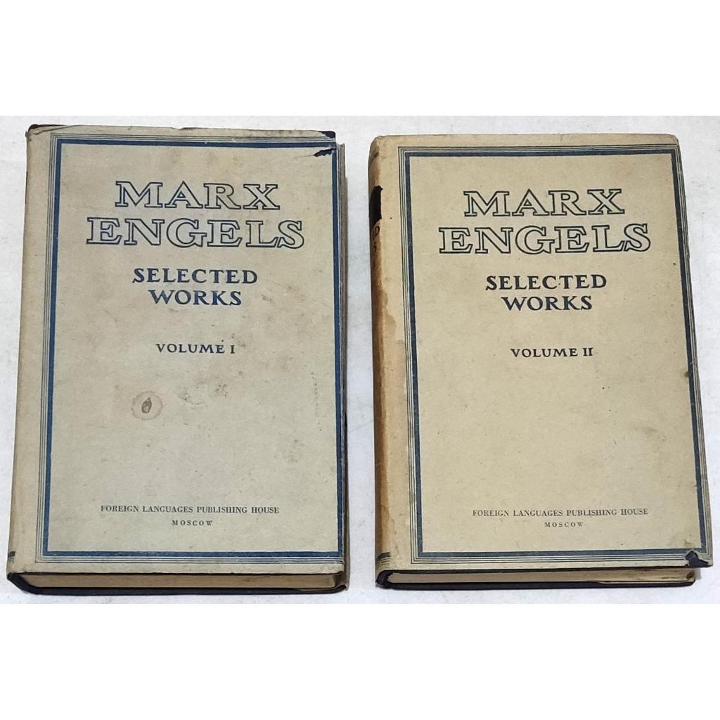 Paket Complete Set 2 Buku MARX ENGELS - SELECTED WORKS ( SOVIET UNION, 1955 ) _ D3