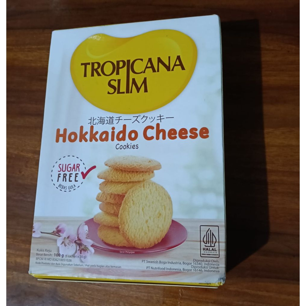

Biskuit Tropicana Slim Hokkaido Cheese isi 5 sachet.