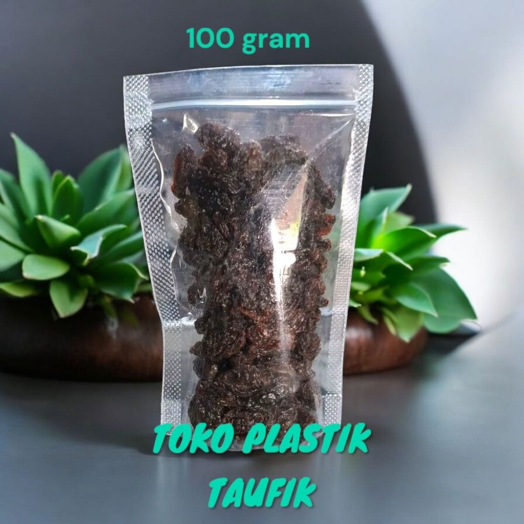 

Kismis 100 gram Repack Standing Pouch Berkuakitas