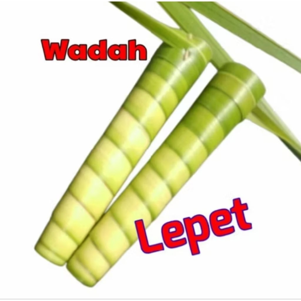 lepet/wadah lepet/cangkang lepet daun kelapa muda 10 pcs