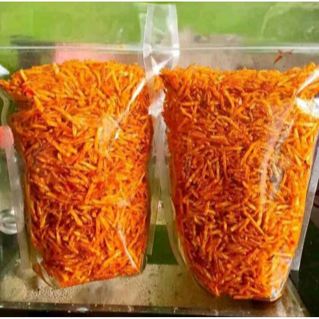 

Kentang Mustofa Premium 350 Gram / Kering Kentang / Kentang Kering Kriuk-Kriuk, Renyah, Tanpa Bahan Pengawet