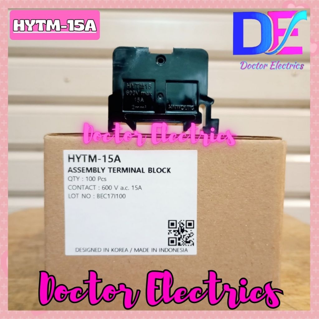 HANYOUNG NUX TERMINAL BLOCK BLOK HYBT-15 -> NEW TYPE : HYTM-15A HYTM15A HY TM-15A 15A 600V