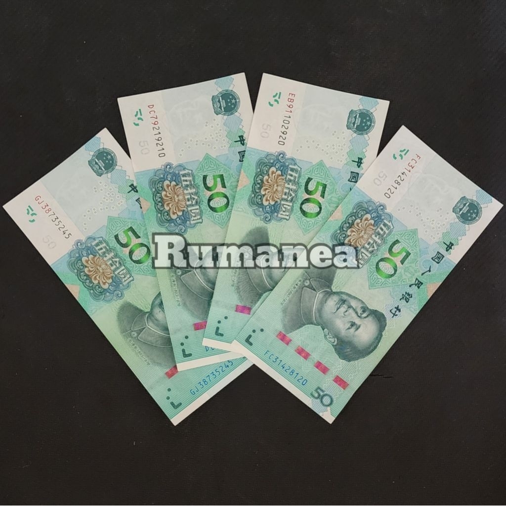 Yuan China Uang Asing Pecahan 50 Yuan New Series
