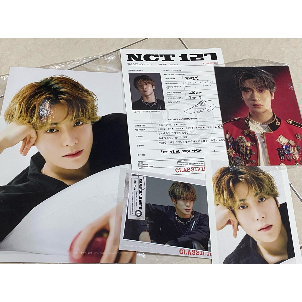 NCT 127 SEASON’S GREETINGS 2021 JAEHYUN POSTCARD PUNCH JAEHYUN NCT 127