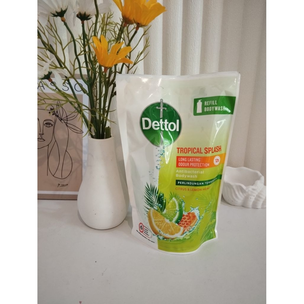 Dettol Bodywash Tropical Splash Refill 410 g