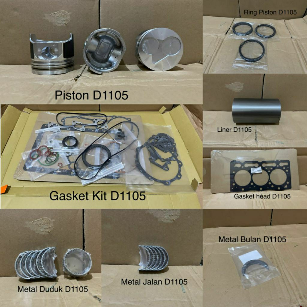 PISTON ASSY PIN KUBOTA D1105 SEHER MESIN KUBOTA D1105