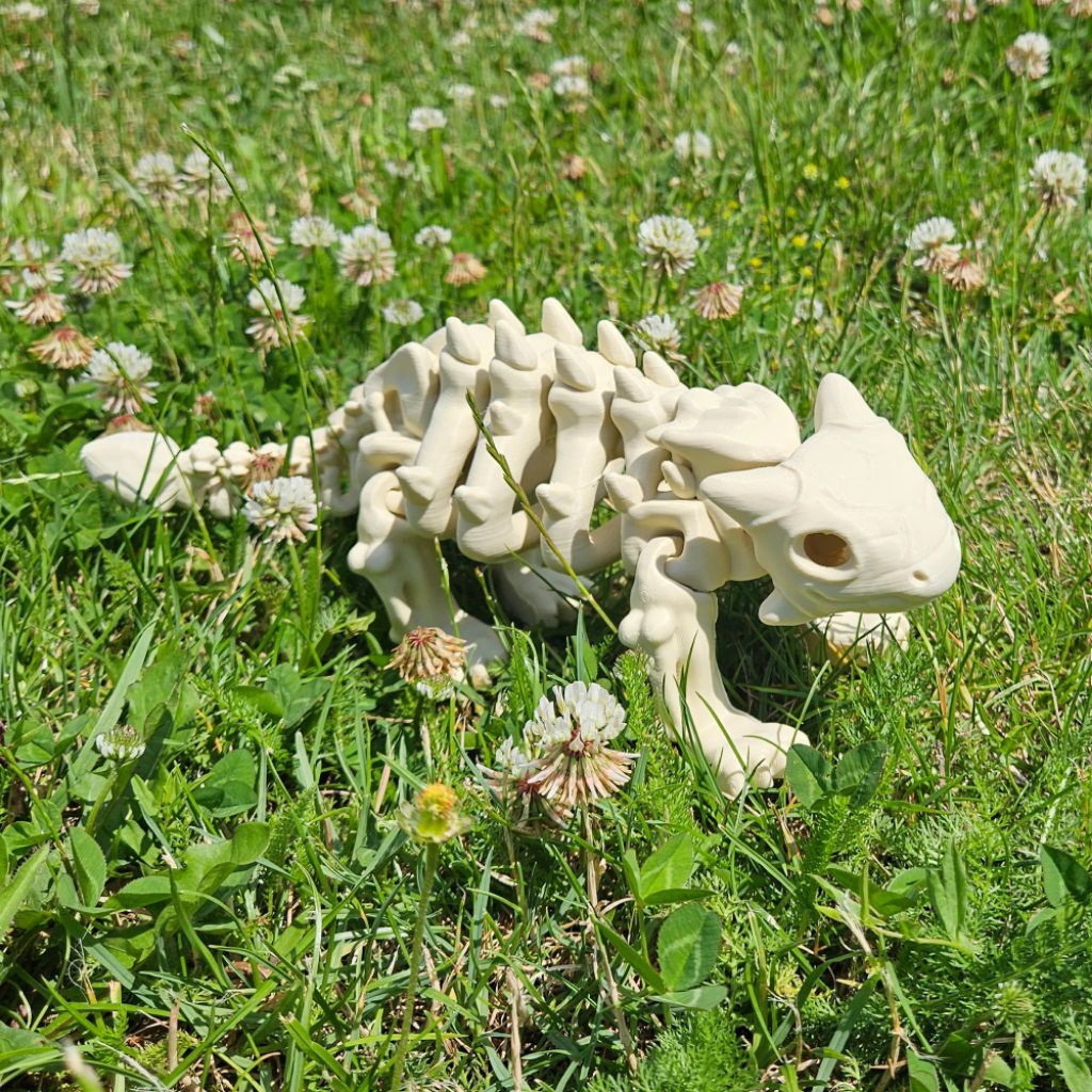 MAINAN DINO ANKYLOSAURUS SKELETON ARTIKULASI