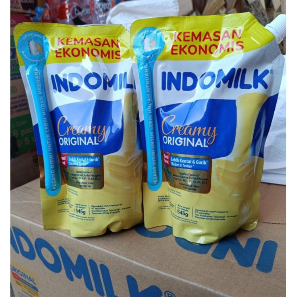 

INDOMILK Krimer Kental Manis Putih 545 g | Susu Kental Manis SKM Pouch