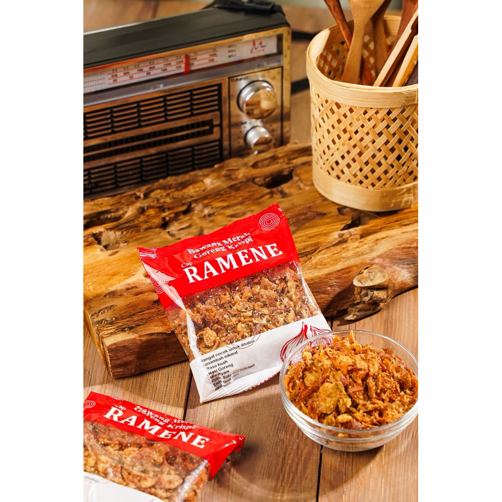 

Bawang Goreng Kriuk Ramene Serbaguna 45gr