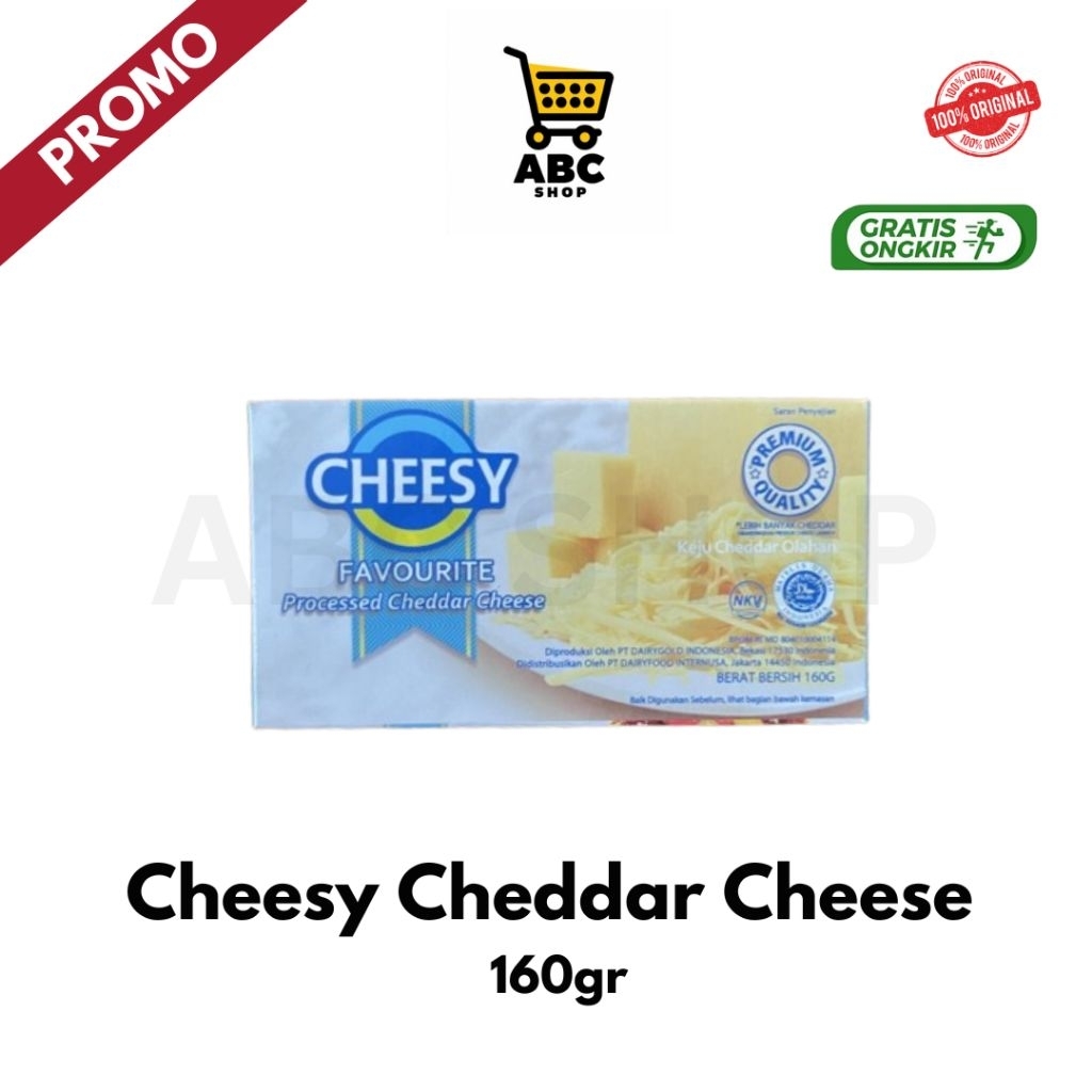 

Keju Cheddar Cheesy 160gr