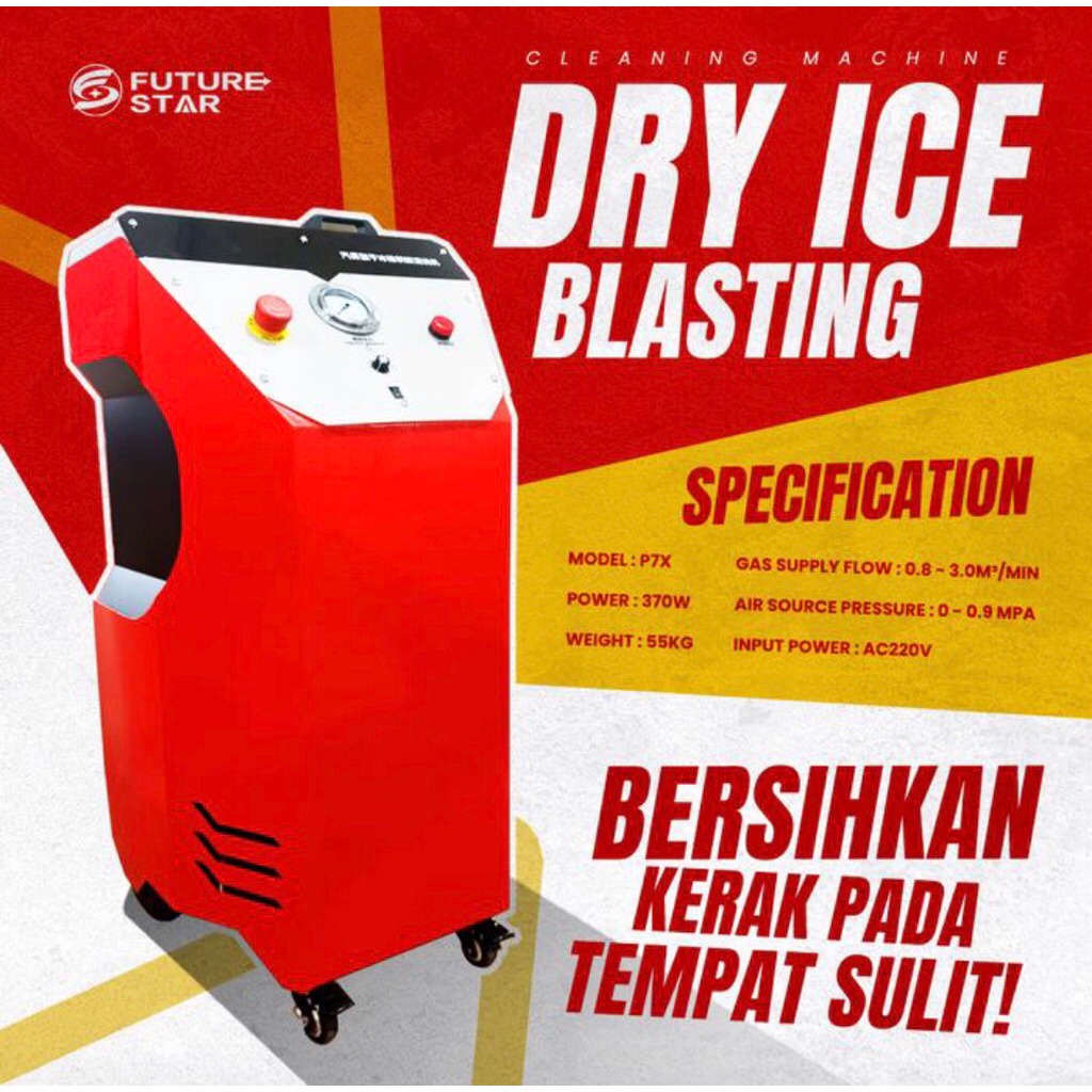 MESIN PEMBERSIH KARAT DRY ICE BLASTING/DRY ICE CLEANING MACHINE