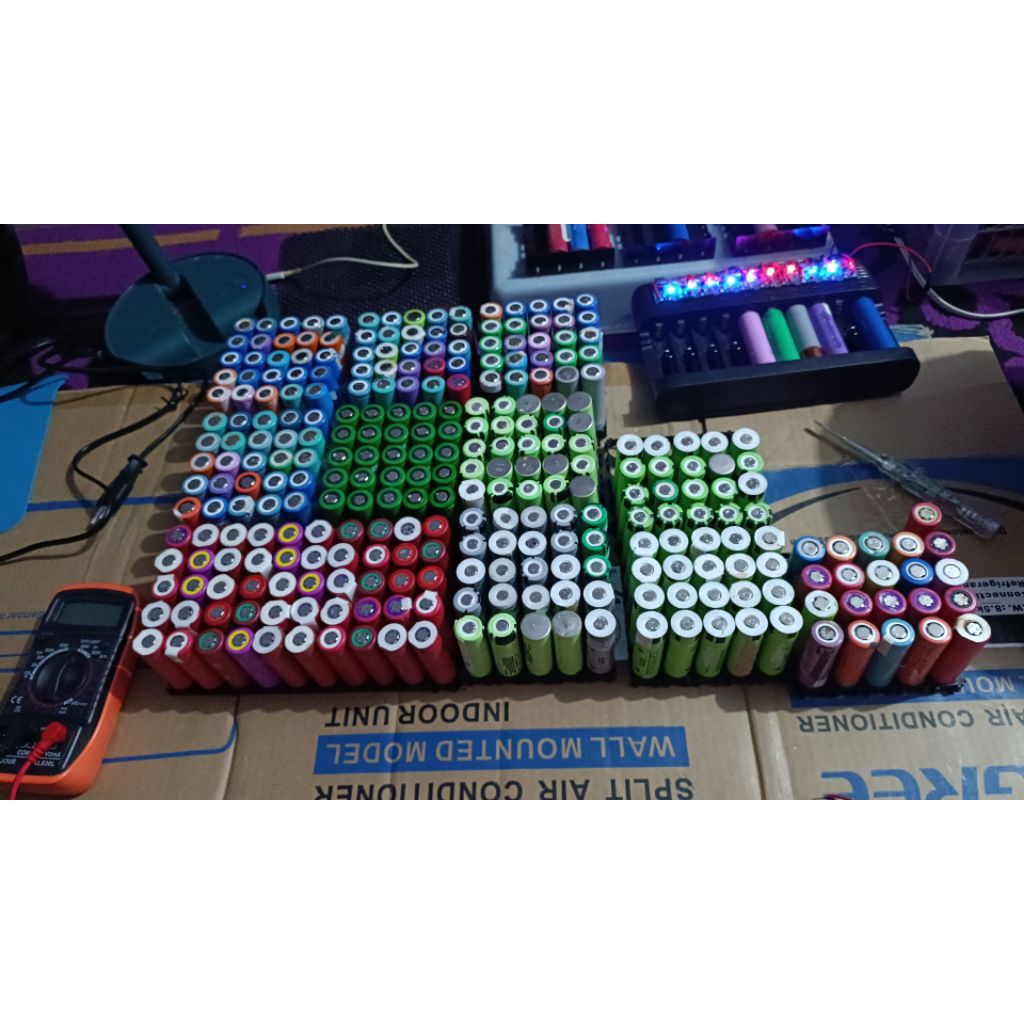 battery baterai batre 18650 kapasitas real 1600-1800mAh