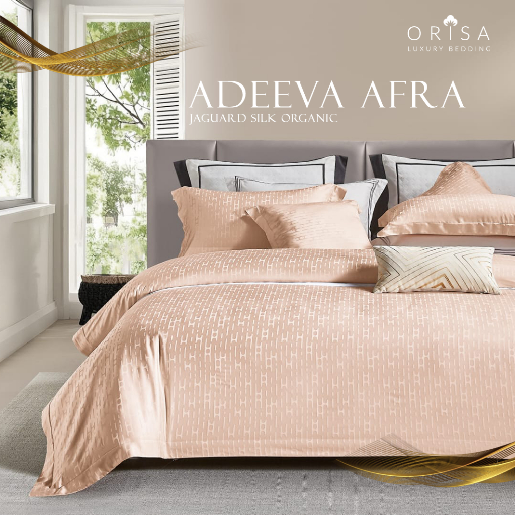 orisa sprei set bedcover sutra tensel mewah halus lembut nyaman