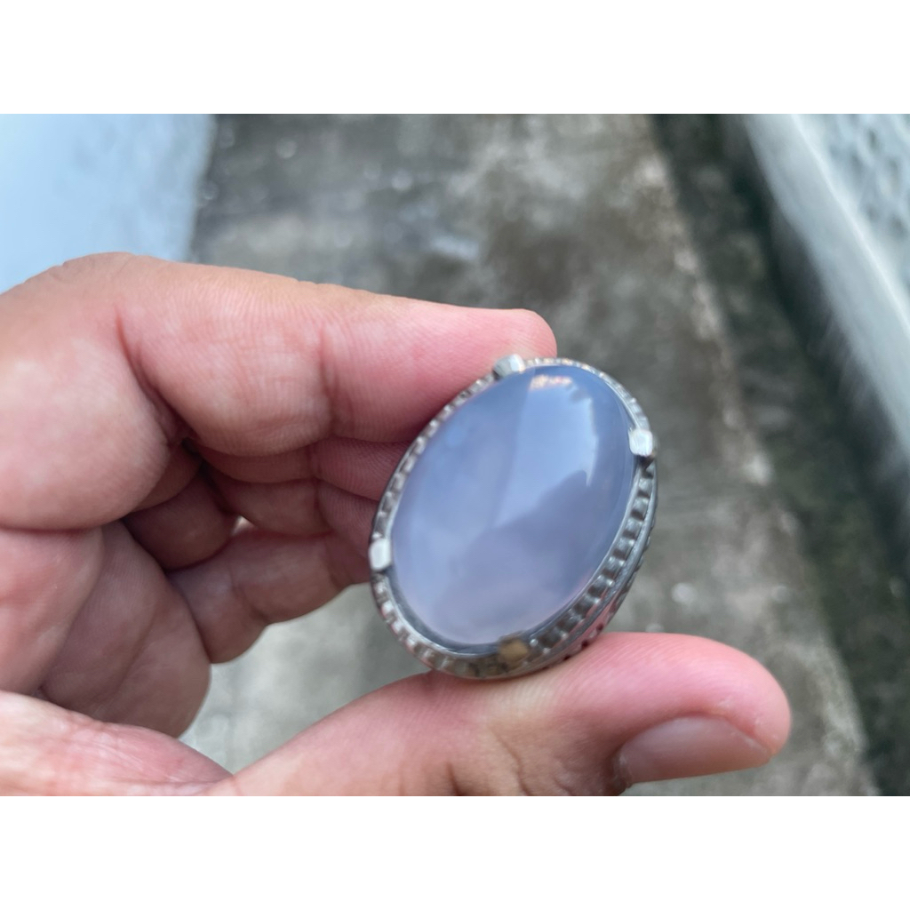 Batu Akik Spritus Biru Langit Jumbo Asli Baturaja