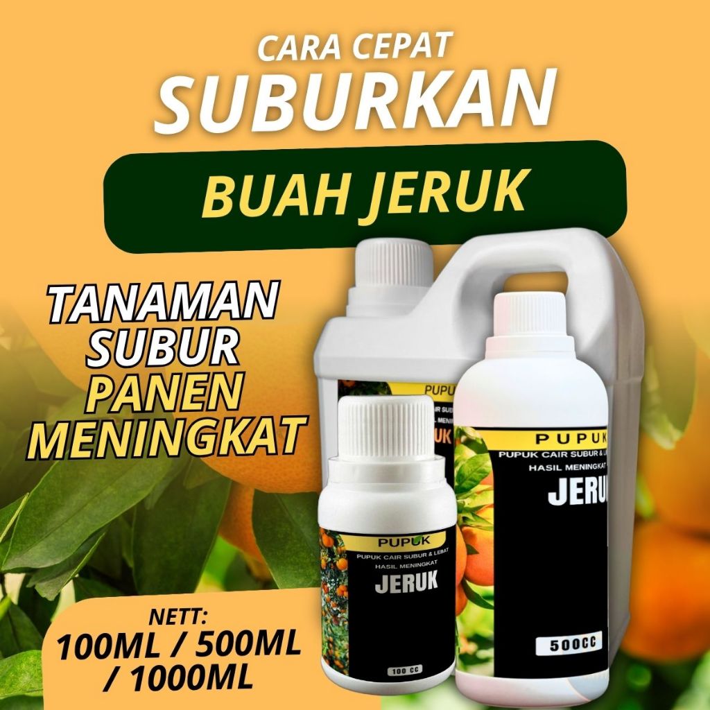 Pupuk Booster Pelebat Buah Jeruk Lemon Limo Pupuk Penyubur pohon jeruk santang Madu berbuah Lebat