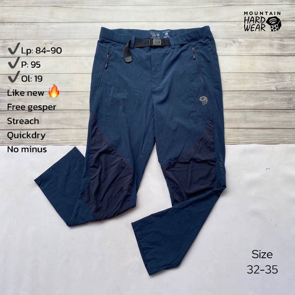 Celana outdoor brand MHW original free gesper/belt