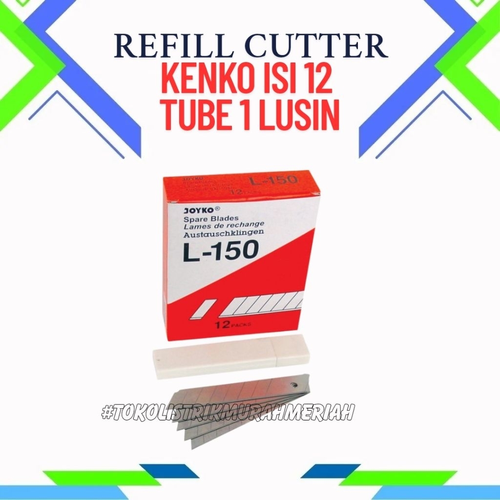 

REFILL ISI CUTTER KENKO L150 ISI 12TUBE 1 LUSIN
