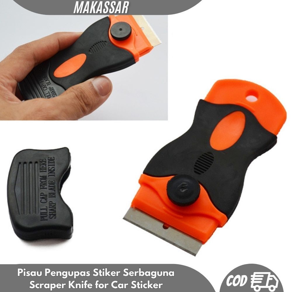 

Pisau Pengupas Stiker Serbaguna Scraper Knife for Car Sticker